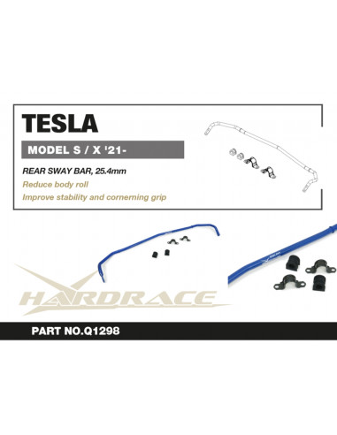 Barra stabilizzatrice posteriore HardraceTesla Model S Model X