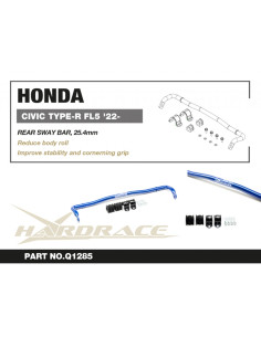 Barra stabilizzatrice posteriore Hardrace Honda Civic MK11 Type R 2