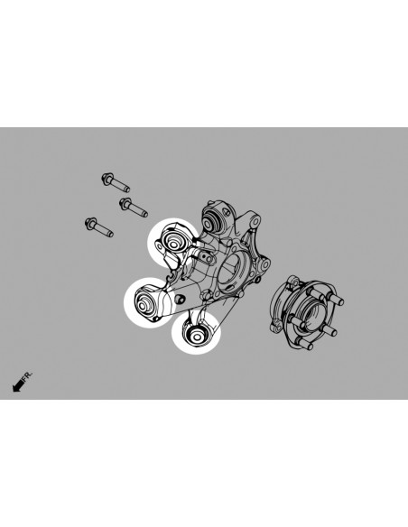 Rear Knuckle Bushing  - Upper Front/front/lower Front Tesla MODEL 3, Model y