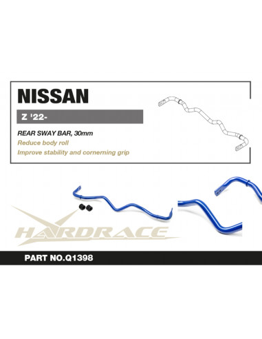 Barra stabilizzatrice posteriore Hardrace Nissan Z RZ34 dal 2022
