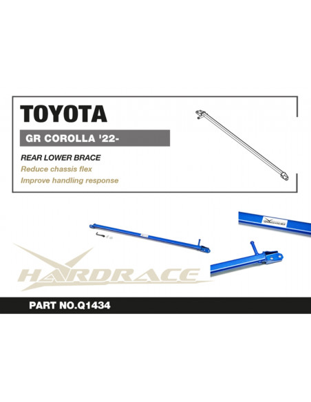 Rinforzo telaio posteriore inferiore Hardrace Toyota Corolla E210