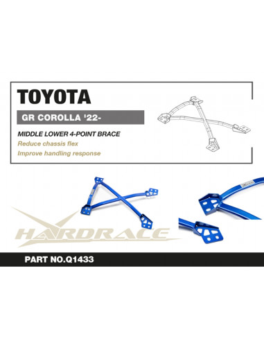 Middle Lower 4-point Brace Toyota Corolla/altis/auris