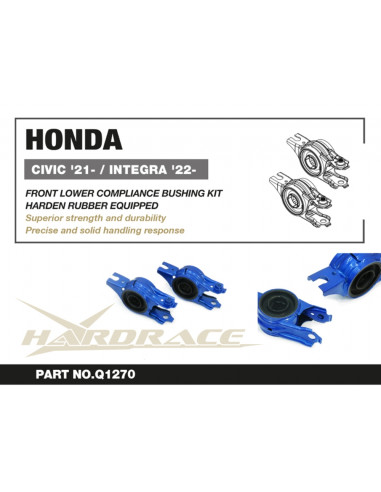 Boccola del braccio inferiore anteriore-Posteriore di conformità Hardrace Honda Civic MK11 + Type R
