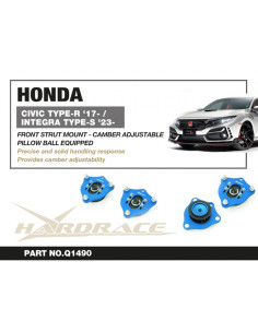 Supporto montante anteriore/piastra di campanatura Hardrace Honda Civic MK10 MK11 Type R 2