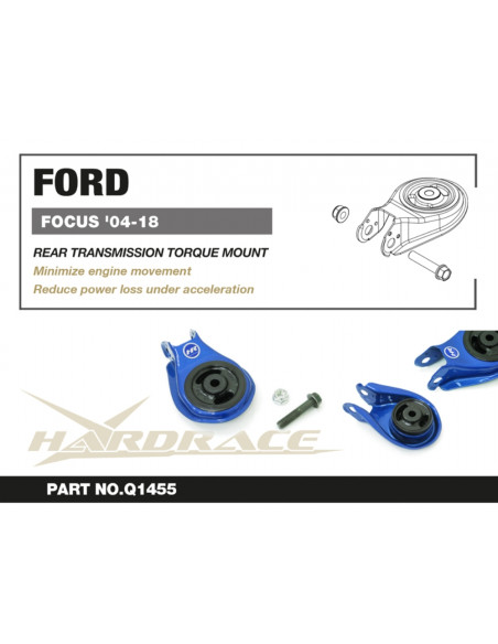 Supporto motore laterale posteriore Hardrace Ford Focus MK2 MK3 + ST/RS Mazda 3 MK1/MK2