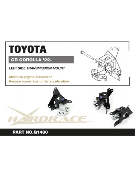 Supporto cambio lato sinistro Hardrace Toyota Corolla E210