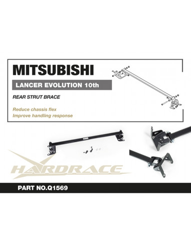 Barra Duomi Posteriore Hardrace Mitsubishi Lancer Evo X