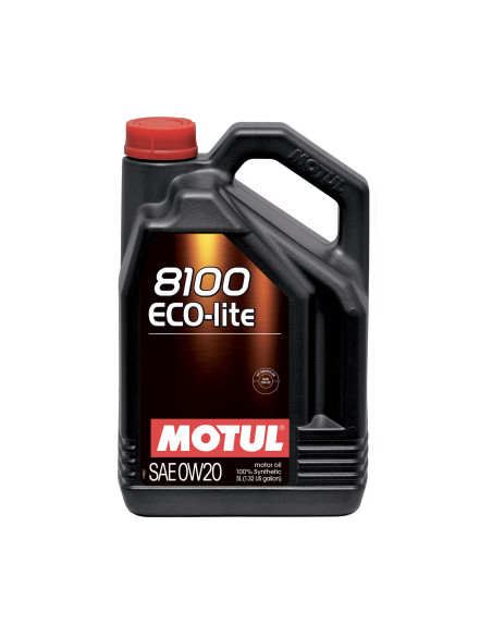 Olio motore Motul 0W20 8100 Eco-Lite (Toyota, Mazda, Honda, Subaru...) 5L