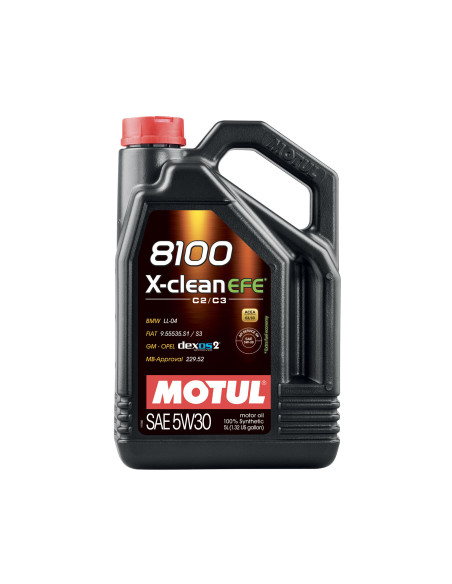 Motul 8100 X-Clean EFE 5W30 Engine Oil (5L) (Mercedes, BMW, Opel, Fiat)