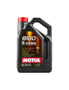 Motul 8100 X-Cess 5W40 Engine Oil (5L) (Mercedes, Porsche, VW, GM...)