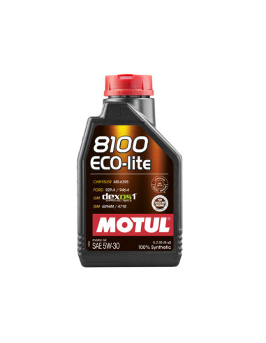 Motul 8100 Eco-Lite Dexos1 5W30 Engine Oil (GM, Honda, Subaru, Toyota...) 1L