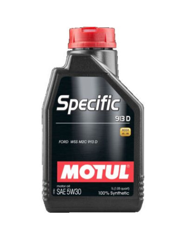 Olio motore Motul 5W30 specifico 913D (Ford, Jaguar, Land Rover) 1L