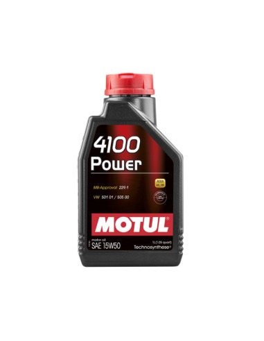Olio motore Motul 4100 Power 15W50 (Mercedes, Volkswagen) 1L
