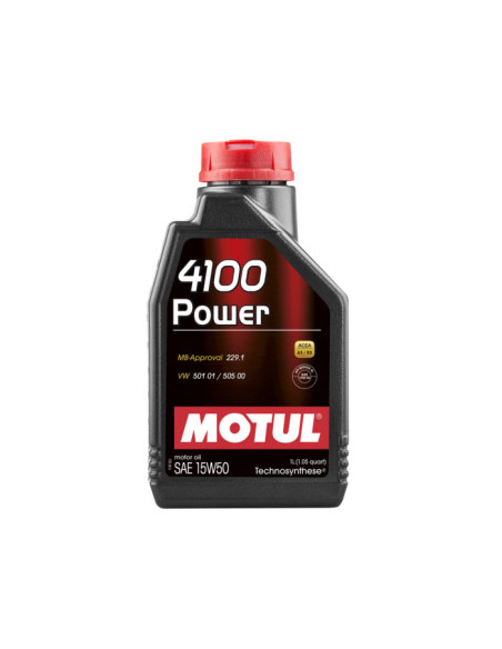 Olio motore Motul 4100 Power 15W50 (Mercedes, Volkswagen) 1L