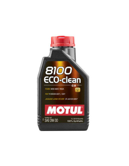 Olio motore Motul 8100 Eco Clean C2 0W30 (Ford, Fiat e FAP Honda, Toyota, Subaru, Suzuki) 1L