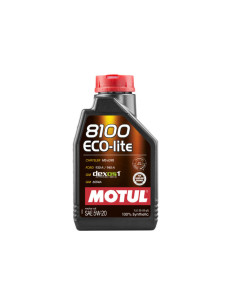 Motul 8100 Eco-Lite 5W20 Engine Oil (Ford, Chevrolet, Opel, GM...) 1L