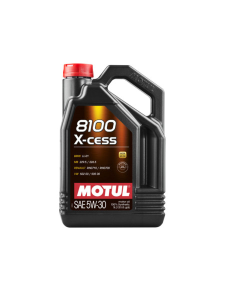 Olio motore Motul 8100 X-Cess 5W30 (BMW, VW, Mercedes, Renault) 5L