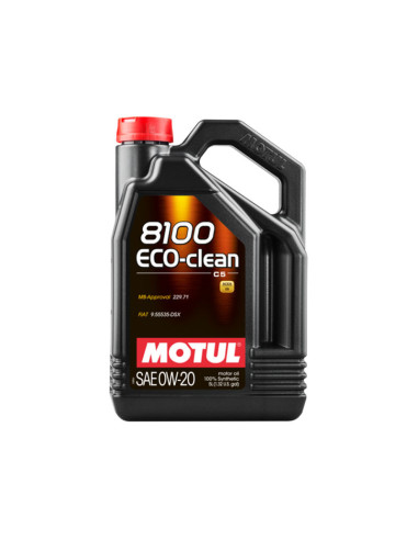 Olio motore Motul 8100 Eco-Clean 0W20 LL-14 FE+ (BMW, Mini, Alfa Romeo, Fiat, Mercedes) 5L