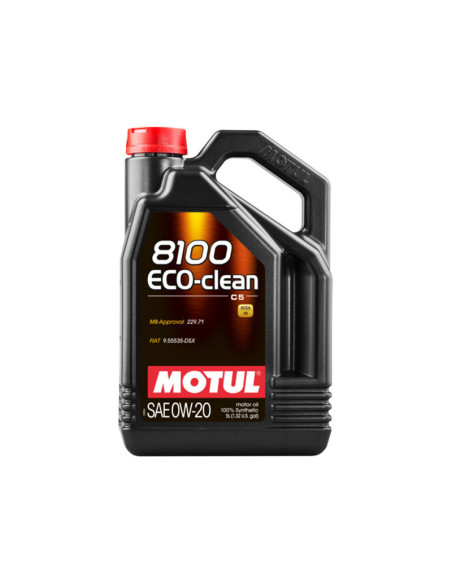 Olio motore Motul 8100 Eco-Clean 0W20 LL-14 FE+ (BMW, Mini, Alfa Romeo, Fiat, Mercedes) 5L
