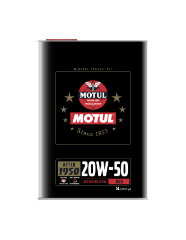 Motul Classic 20W50 - Historique Engine Oil (5L)