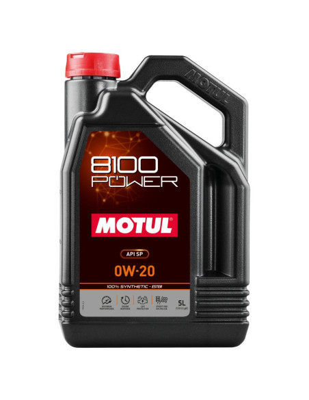 Olio motore Motul 8100 Power 0W20 (5L)