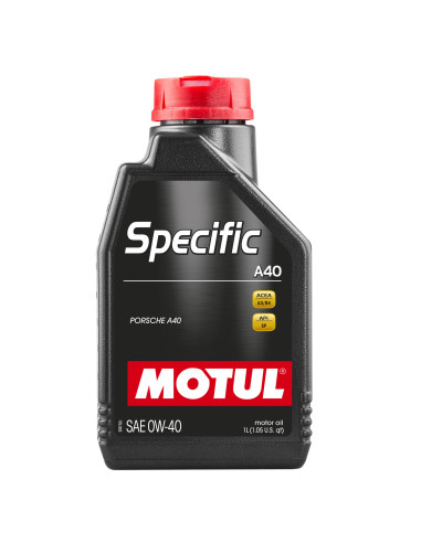 Motul 0W40 Specific A40 Engine Oil (Porsche) 1L
