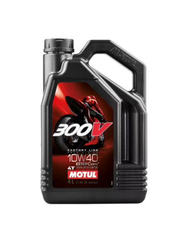 Olio motore per moto Motul 300V 4T FL Road Racing 10W40 (4L)
