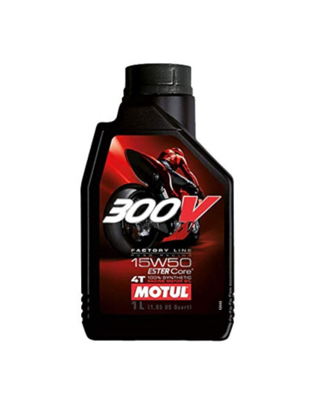 Motul 300V 4T FL Road Racing 15W50 Motorcycle Engine Oil (1L)