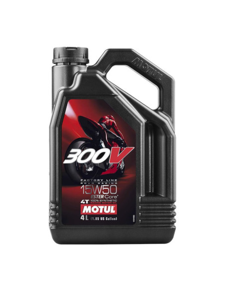Motul 300V 4T FL Road Racing 15W50 Motorcycle Engine Oil (4L)