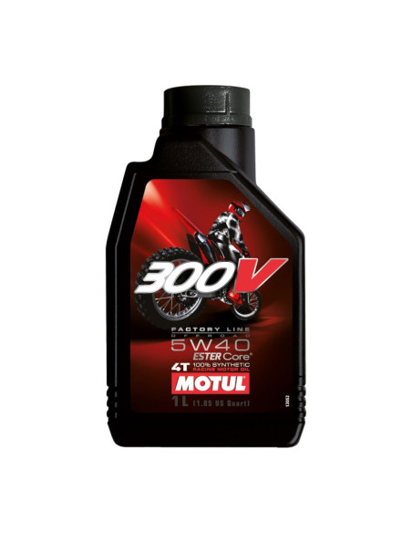 Olio motore per moto Motul 300V 4T FL Off Road 5W40 (1L)