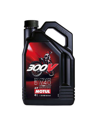 Motul 300V 4T FL Off Road 5W40 Motorcycle Engine Oil (4L)