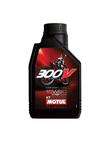 Motul 300V 4T FL Off Road 15W60 Motorcycle Engine Oil (1L)