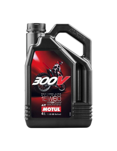 Motul 300V 4T FL Off Road 15W60 Motorcycle Engine Oil (4L)