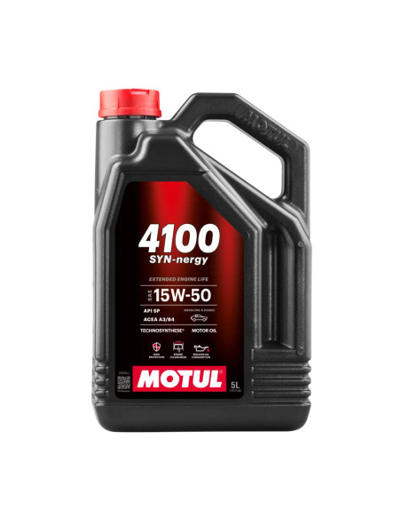 Motul 4100 Syn-nergy 15W50 Engine Oil (5L)