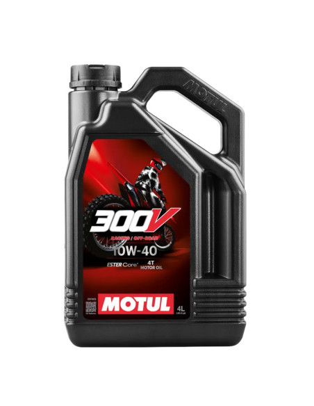 Olio motore per moto Motul 300V 4T Off Road 10W40 (4L)
