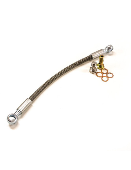 Tubo flessibile di alimentazione olio turbo intrecciato per CA18DET e SR20DET Red Top (S13)