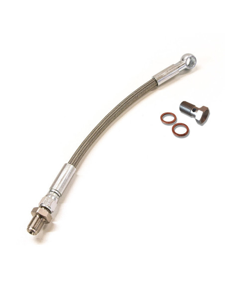 Braided Oil Turbo Feed for CA18DET & SR20DET Red Top (S13)