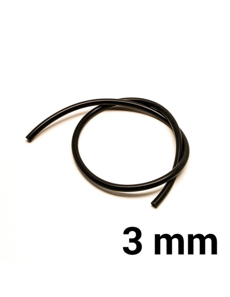 Tubo flessibile in silicone da 3 mm - Nero