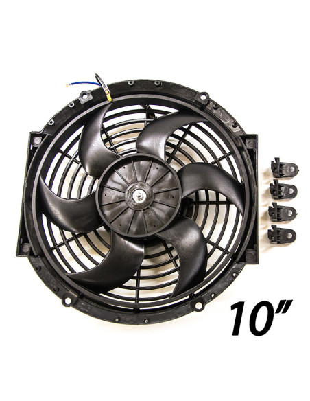 Ventola da 10": diametro esterno 290 mm - diametro ventola 255 mm - spessore 65 mm - potenza 80 W