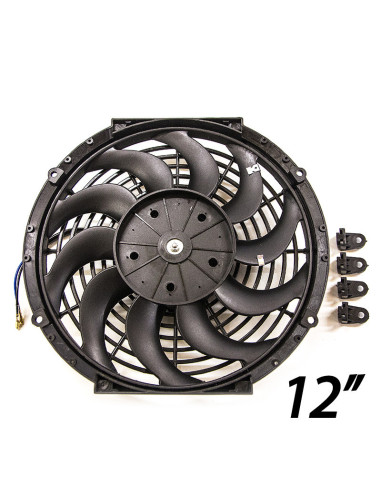 12" Fan : 320 mm Outer Diameter - 285 mm Fan Diameter - 65 mm Thickness - 80W Power