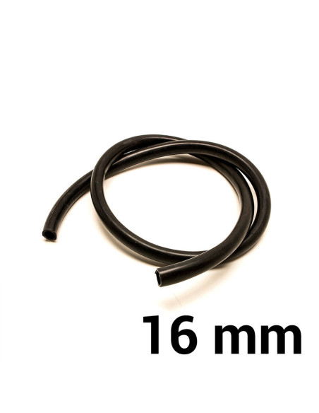 Tubo flessibile in silicone Ø16 mm - Nero (al metro)