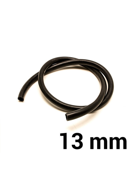 Tubo flessibile in silicone Ø13 mm - Nero (al metro)