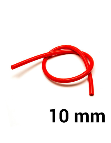 Silicone Hose Ø10 mm - Red (per meter)
