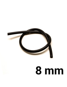 Silicone Hose Ø8 mm - Black (per meter)