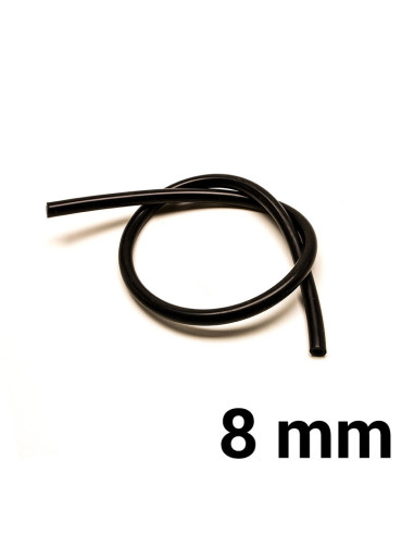Silicone Hose Ø8 mm - Black (per meter)