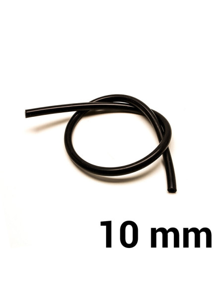 Silicone Hose Ø10 mm - Black (per meter)