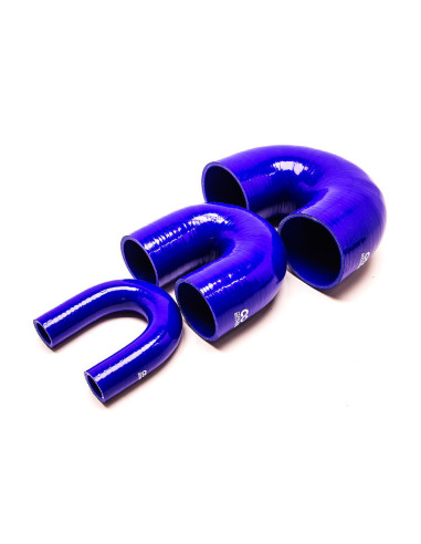 180° Elbow - Ø38 mm, Length 105x95x105 mm, Thick. 4 mm, Blue