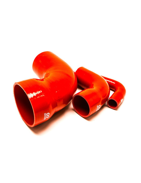 90° Reducer Elbow - Ø35-32 mm, Length 102x102 mm, Thick. 4 mm, Red