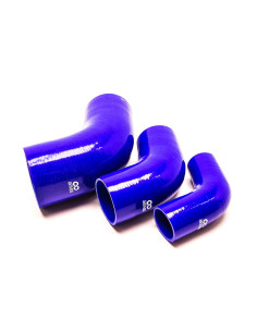 Gomito a 67° - Ø76 mm, Lunghezza 125x125 mm, Spessore 5 mm, Blu