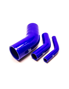 45° Elbow - Ø70 mm, Length 125x125 mm, Thick. 5 mm, Blue